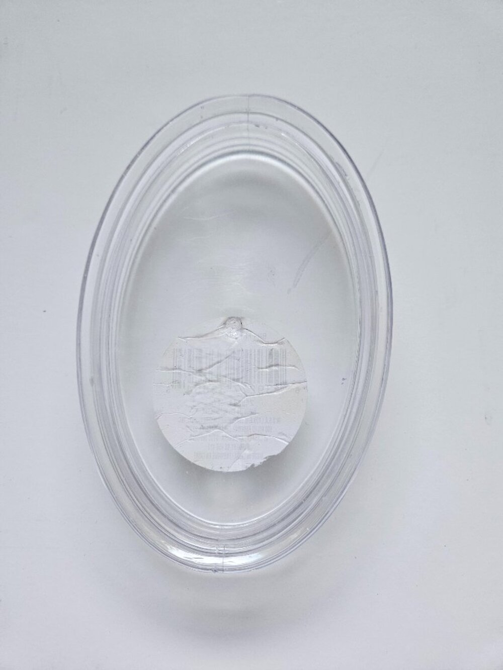 Plastic Oval Round Clear Soap Dish